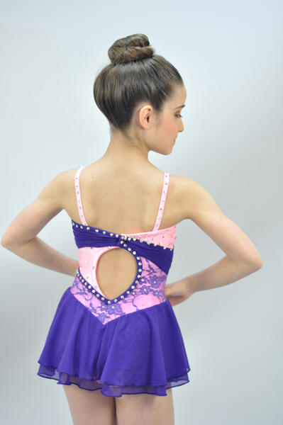 Twirling Costume #645 Floor Sample Back View