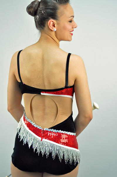 Twirling Costume #626 Back View