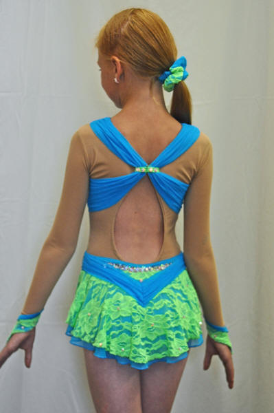 Twirling Costume #630 Back View