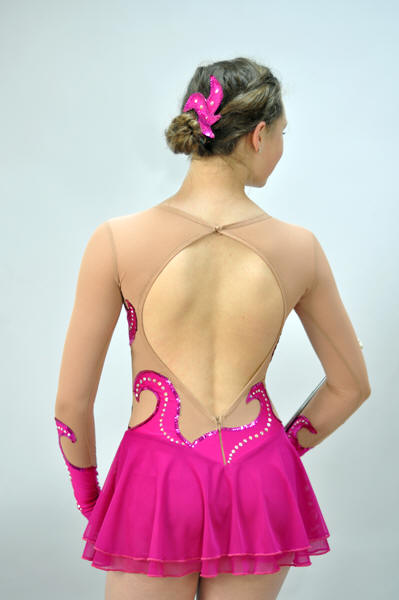 Twirling Costume #632 Back View