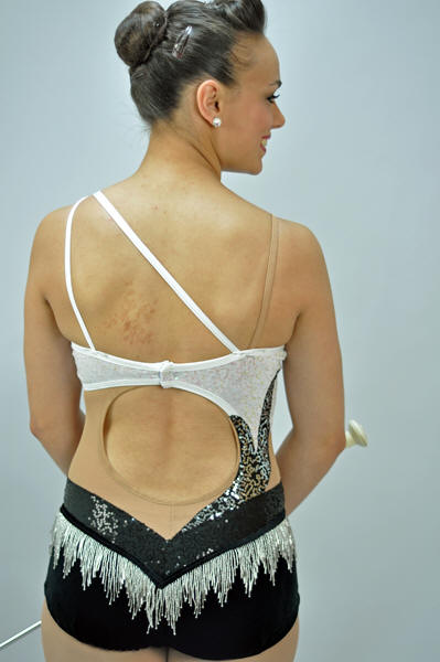 Twirling Costume #639-B Back View