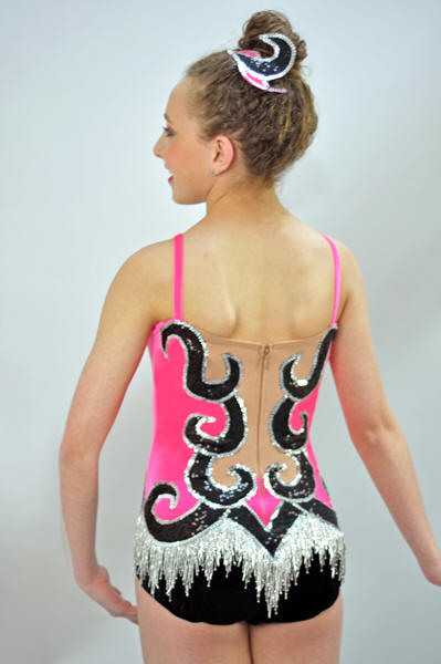 Twirling Costume #641 Back View