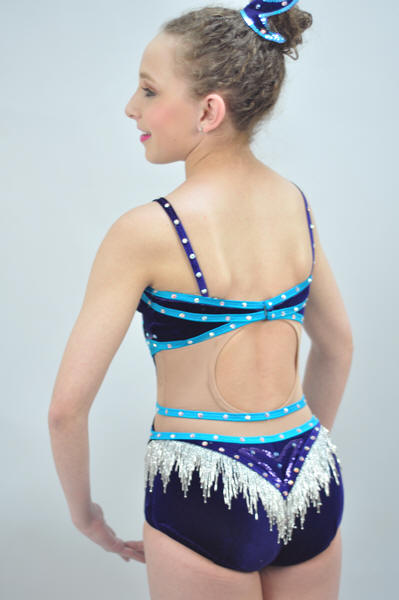 Twirling Costume #643 Back View