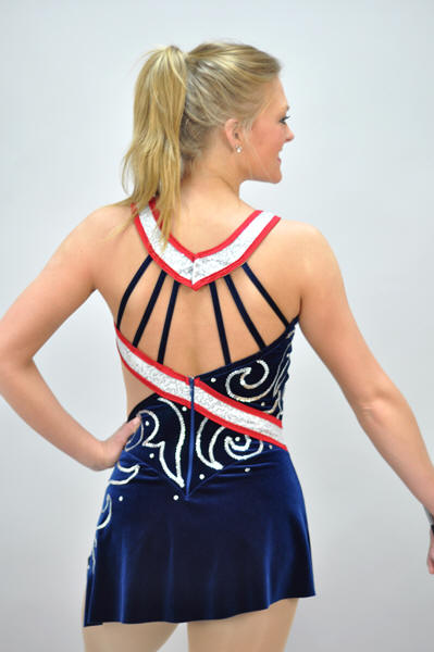 Twirling Costume #646 Back View