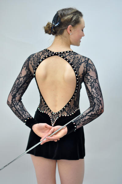 Twirling Costume #647 Back View