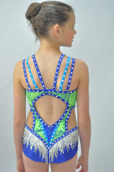 Twirling Costume #650 Back View