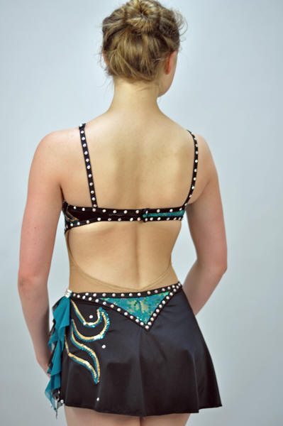 Twirling Costume #664 Back View